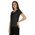 thumbnail image 3 of Inkmeso Womens Short Sleeve V-Neck Shirts Casual Regular Fit Tee T-Shirt Basic Tops, 3 of 7