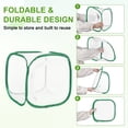 thumbnail image 6 of Uxcell Butterfly Habitat Cage Terrarium, Outdoor Collapsible Mesh 1014 [White With Green, 12 x 12 x 12 Inch], 6 of 7
