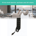 thumbnail image 4 of 2X Electric Recliner Chair Parts Power Recliner Switch Recliner Motor Switch 6 Button Hand Controller for Electric Sofa, 4 of 5