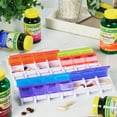 Equate 4ADay Weekly Large Pill Planner, Easy Open Pill Organizer