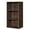 Brown, variant on Topbuy 3-Tier Storage Cabinet Multi-functional Display Open shelf Bookcase MDF Black