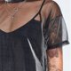 thumbnail image 3 of Camisetas De Verano Camisetas de mujer Perspectiva Moda Dama Sexy Camiseta transparente Clubwear (Azul XL) Ygjytge para Mujer Azul T XL, 3 of 9