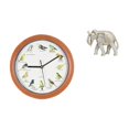 thumbnail image 1 of Escultura De Reloj De Pájaro Melódico, Estatua Rústica De Animal, Figura Decorativa Para Colgar En La Pared, Tallado De Elefante De Madera Para Cocina, Decoración Del Hogar, Recuerdos., 1 of 8