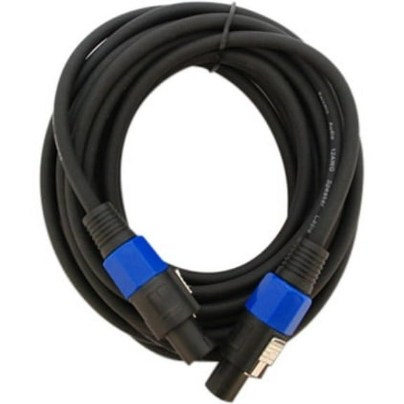 Seismic Audio New  25' Foot Speakon PA/DJ SPEAKER CABLE Black - TW12S25