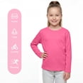 thumbnail image 4 of Cooraby 5 Pack Girls' Long Sleeve Tees Kids T-Shirts Soft Toddler Girls Crewneck T-Shirts, 4 of 9