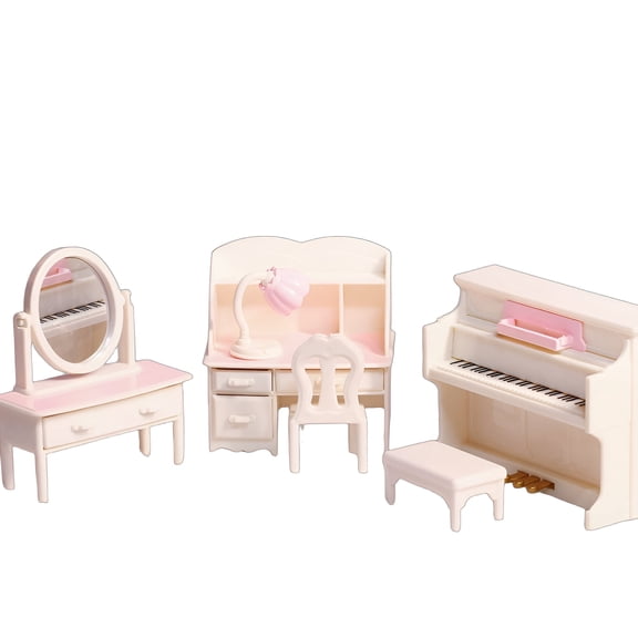 BESTSKY 6Pcs Dollhouse Furniture,Eye-Catching Design Dollhouse Accessories,Real-Life Feel Doll House Furniture