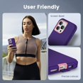 thumbnail image 4 of Compatible with iPhone 15 Pro Max Case, Heavy Duty Defender 3-Layer Rugged Shockproof Drop Protective Cover, Strong Durable Phone Case (Purple/Pink), 4 of 14