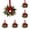 RD1, variant on 5PC Christmas Norfolk Pine Kitchen Cabinet Wreaths, 10.6 Inch Mini Wreaths with Red Berries and Ribbon Bows for Door, Window, Wall, Farmhouse Holiday Decor