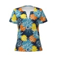 thumbnail image 3 of Naloa Sunflowers Print T-Shirts Short Sleeve V Neck Tees for Women Fashion Tops Trendy Lightweight Soft Casual Summer Outfits Clothes, 3 of 5