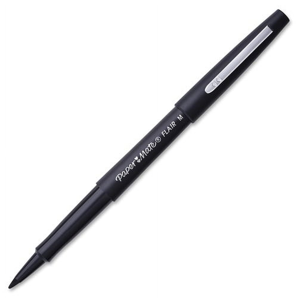 Noted by Post-it®, Black Color Pens, Felt tip, Ink color matches barrel, 3  Pens/Pack
