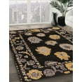 thumbnail image 3 of Ahgly Company Machine Washable Indoor Rectangle Abstract Dark Almond Brown Area Rugs, 2' x 3', 3 of 7