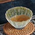 thumbnail image 4 of TEHAUX Chinese Style Ceramic Teacup Lotus Petal Shape for Tea Lovers 1Pack 3.5x3.5x2.2in, 4 of 6