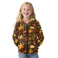 thumbnail image 4 of Xoenoiee Maple Leaves Print Hoodies Sweatshirt for Teen Boys Girls Thanksgiving Lightweight Hooded Long Sleeved Pullover Tops Coat Athletic Joggers Shirt with Pocket and Zipper, 8-10 Years, 4 of 7