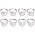 thumbnail image 1 of Alipis Stainless Steel Tea Filter, 8pcs Fine Mesh Strainer Insert Metal Teapot Replacement Tea Steeper Basket 6.5cm, 1 of 8