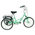 thumbnail image 6 of CLEARANCE! Adult Folding Tricycle ,Foldable 20 inch 3 Wheel Bikes,Single Speed Portable Cruiser Bicycles with Shopping Basket for Seniors,Women, Men, 6 of 8