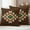 Brown, variant on Pink Black Yellow Boho Outdoor Waterproof Pillow Covers, Simple Romantic Abstract Geometric Decorative Square Throw Pillowcase Sofa Cushion Sham for Patio/Couch/Chair, 20"x20" 2 Pack