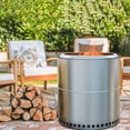 thumbnail image 7 of DEVOKO Stainless Steel smokeless Fire Pit, Outdoor Grill Wood Burning Portable Firepit Stainless Steel for Backyard Patio Garden Picnic Camping Bonfire(15 Inch), 7 of 7