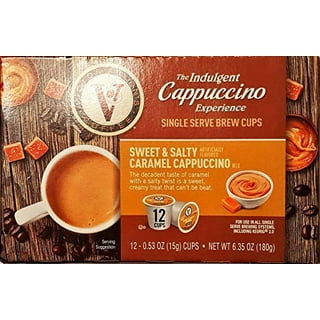 indulgio sweet and salty caramel cappuccino k cups