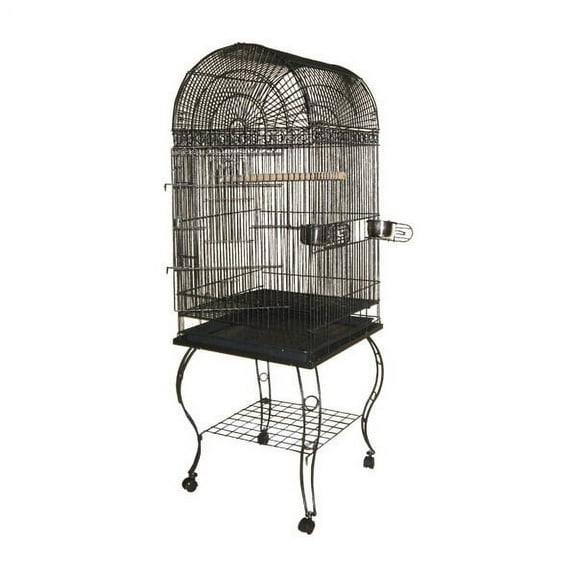 A&E Cage Dome Top Bird Cage-Black
