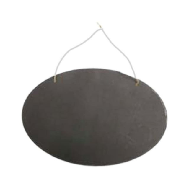 GROWTH TANK Pendaison Tableau Noir Signe Double Face Bois Tableau Noir Tags Mini Ovale