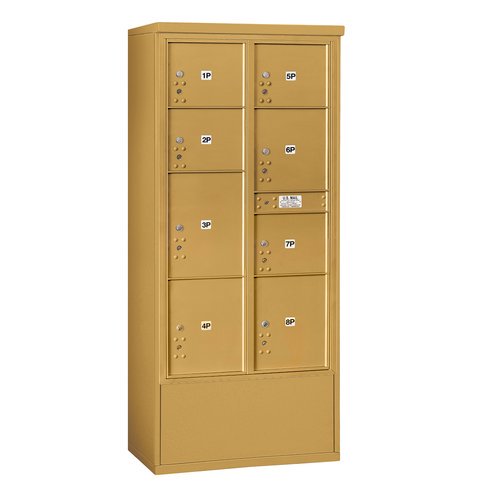 Salsbury Industries Freestanding USPS Aluminum 9 Unit 4C Horizontal