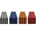 thumbnail image 4 of Yourtablecloth Buffalo Plaid Checkered Table Runner Trendy & Modern Plaid Design 100% Cotton Tablerunner Elegant Dcor for Indoor&Outdoor Events 14 x 108 Red and Black, 4 of 6