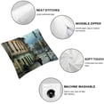thumbnail image 4 of Acheng Throw Pillow Cover - Street Scene Old Town Old Town City European  2pcs White, 4 of 6
