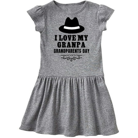 

Inktastic Grandparents Day I Love My Granpa Gift Toddler Girl Dress