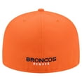 thumbnail image 4 of Men's New Era  Orange Denver Broncos Overlap Wordmark 59FIFTY Fitted Hat, 4 of 5