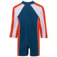 thumbnail image 2 of SunBusters Boys L/S Sunsuit(UPF 50+), Tangelo, 12/18 mos, 2 of 3