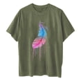 thumbnail image 4 of TSADFHJI Hauts de Noël Élégants pour Femmes, Mode Décontractée, T-Shirt Ample en Coton, Col Rond, Manches Courtes, Été, m Vert, 4 of 4