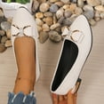 thumbnail image 5 of Viluyesy Womens Ballet Flats, Bow Pointed Toe Slip-On Low Heels Fashion Dressy Shoes Beige US8.5, 5 of 9