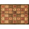 thumbnail image 1 of Ahgly Company Indoor Rectangle Abstract Orange Modern Area Rugs, 6' x 9', 1 of 4