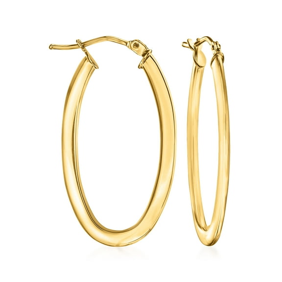 Ross-Simons Italian 10kt Yellow Gold Oval Hoop Earrings, Women's, Adult