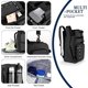 thumbnail image 3 of Gym Bag, 2 in 1 Travel Bag Backpack Bags, 45L Portable Travel Lightweight Waterproof Travel Luggage Hand Carry Bag for Weekender Sports, Gym(Black), 3 of 5