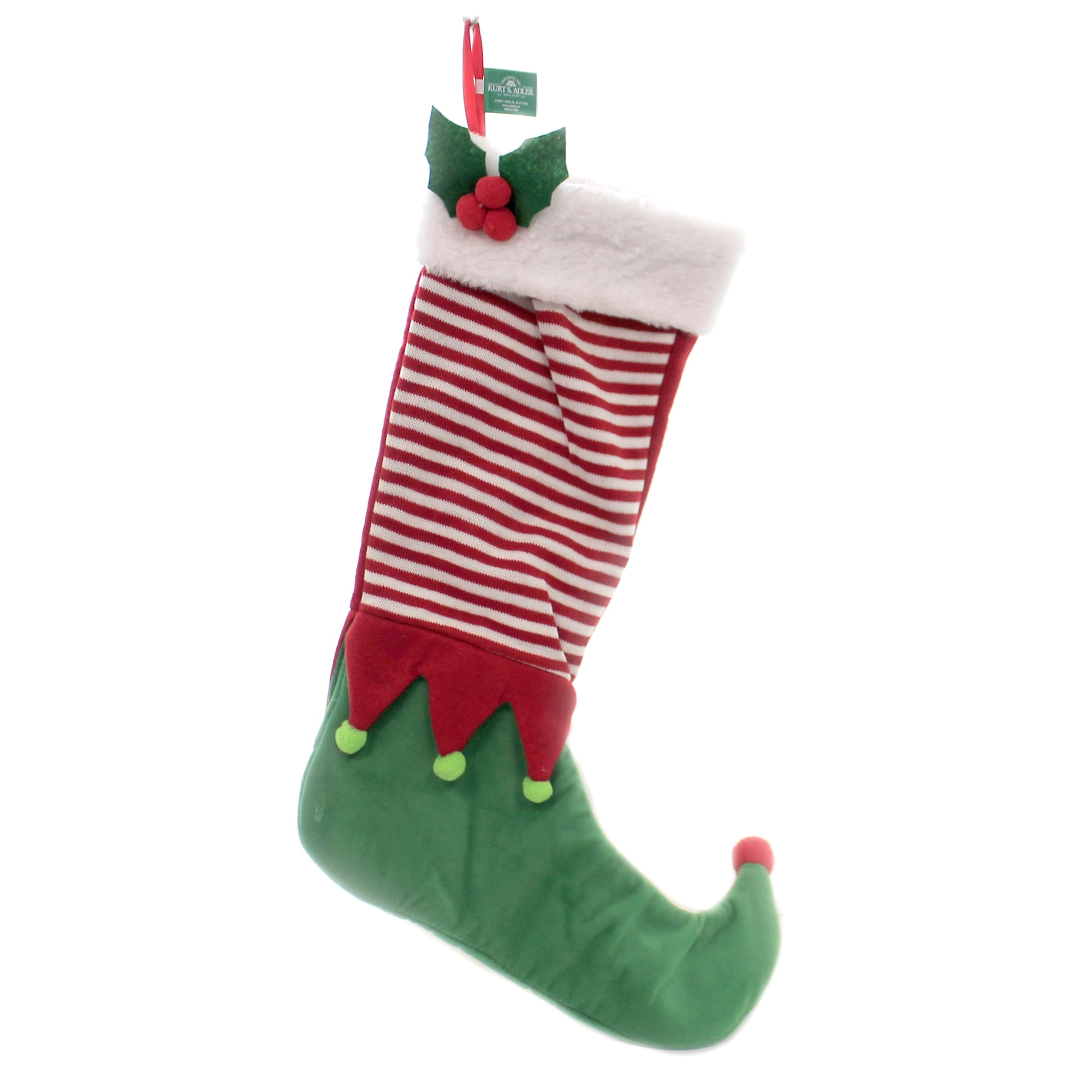 Christmas ELF STOCKING Polyester Zipper Foot J8990