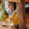 thumbnail image 3 of koolsoo Miniature Climbing Duck Statue Miniature Duck Garden Statue for Patio Office, 3 of 9
