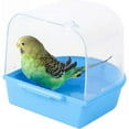 thumbnail image 1 of Bird Cage Bath Parakeet Bathing Tube Bird Bath Cage for Small Bird Bird Cage Accessories Blue, 1 of 5