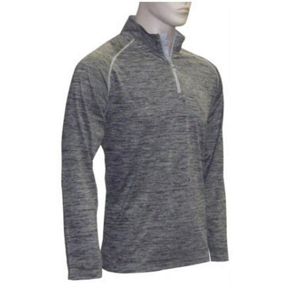 Weather Apparel 58037-050-SM Mens Activewear Long Sleeve Jersey - Small, Black & Light Gray