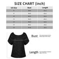 thumbnail image 6 of PrettyGuide Women's Sparkly Sequin Tops Short Sleeve Glitter Loose Party Shirt Blouse Boat Neck Dressy Top, 6 of 6