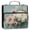 Vintage Peonies and Daisies, variant on Water-Resistant 3-Ring Binder Organizer with Multiple Pockets Zipper Binder Bag for Office Sunflowers Painting