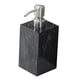 thumbnail image 5 of Dispensador de jabón líquido para manos de 500 ml, elegante dispensador de gel de baño vacío a prueba de fugas para textura de borde negro, 5 of 9