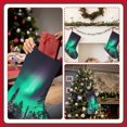 thumbnail image 7 of Vsdgher Northern Lights 2 Christmas Stockings 18 inch Large Kids Stocking Bags Hanging Socks for Christmas Decor Decorations, 7 of 7