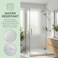 thumbnail image 4 of REGALWOVEN Frosted Window Privacy Film, Non Adhesive Static Cling Glass Stickers Sun Control Door Covering Decals for Home Matte Silver 39.4 x 23.6 Inch, 4 of 7