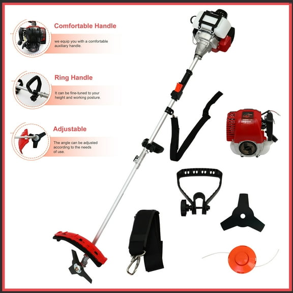 BAOKALER 4-Cycle 31CC 19lb Gas String Trimmer, Weed Wacker and Weed Eaters for Lawns and Grass