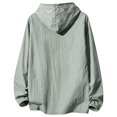 thumbnail image 6 of Annhoo Men Hooded Windbreaker Jacket Lightweight Zip Up Long Sleeve Outerwear with Pockets for Vacation Beach, 6 of 6