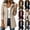 Black, variant on Women Hooded Waist Cinch Wind Trench Jacket Drawstring Hood Elastic Cuff Full Zip Mid Length Multi Flap Pocket Water Resistant Daily Commute Outerwear Red S