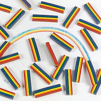 oriental trading company 25 rainbow design crayons walmart com