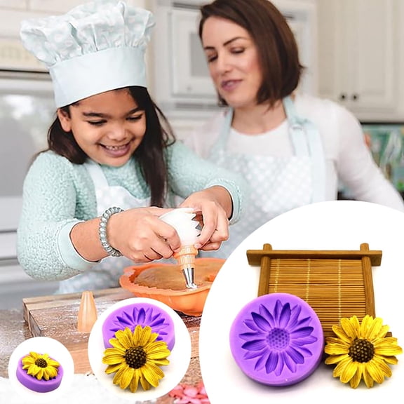 Silicone Sunflower Decoration Fondant Cake Sunflower Cake Mould,dessert molds