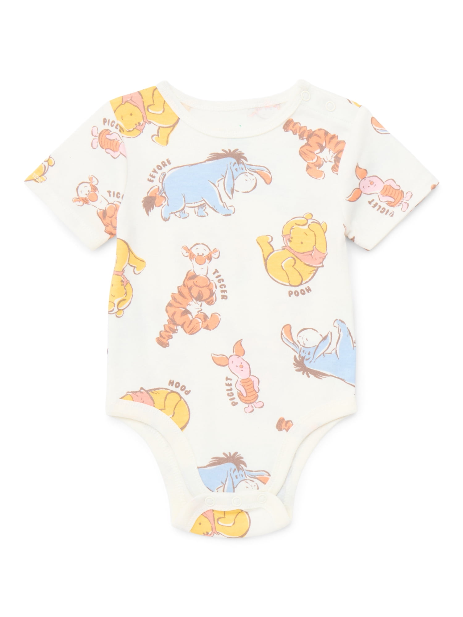 Character Baby Gender Neutral Bodysuits, 2-Pack, Sizes 0/3 Months-24 Months